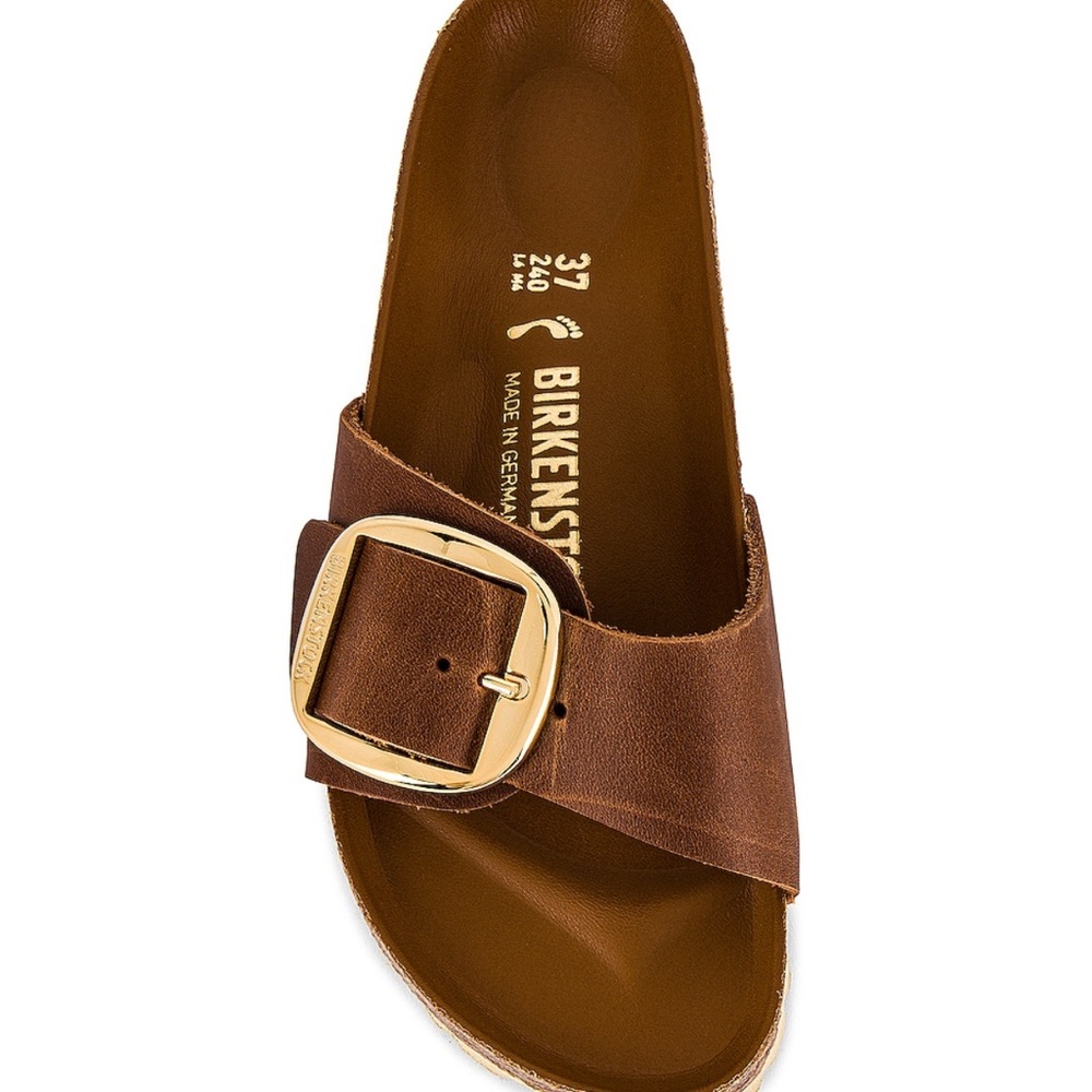 Birkenstock Brown Slide Sandals